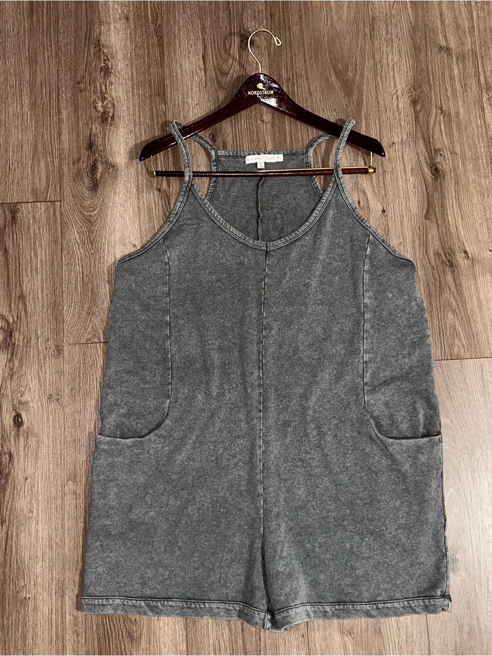 Gray Knit Romper Summer Outfit XL NWOT